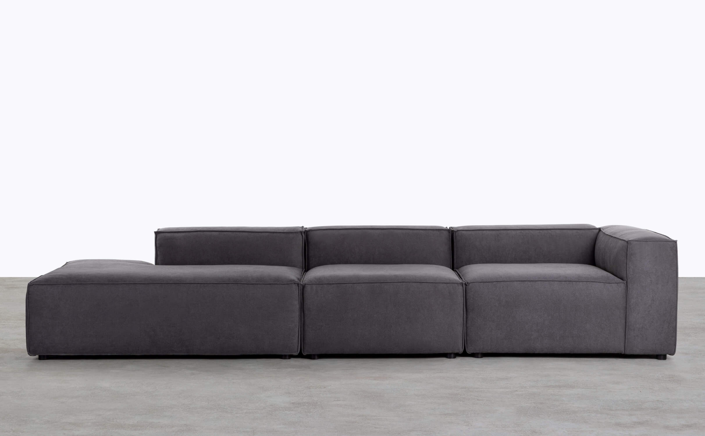 Sofá Modular de 3 Peças com Divam em Tecido Jordan XL, imagem de galeria 1