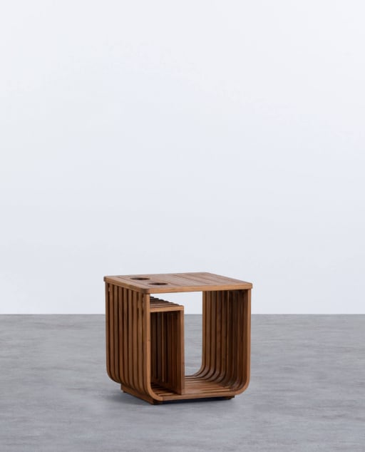 Mesa de Apoio em Madeira de Acácia (45x45 cm Hazan