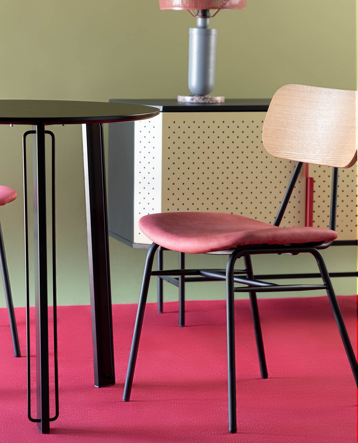 PacK de 4 Cadeiras de Jantar em Madeira e Polipele Tallor, imagem de galeria 2