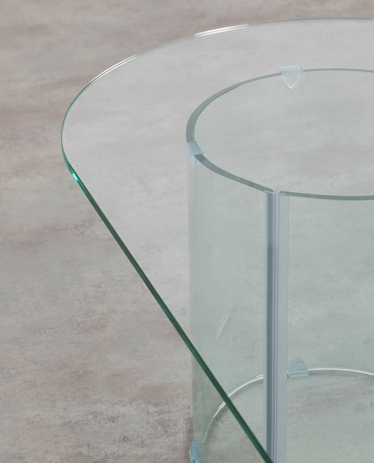 Mesa de Centro Oval em Vidro Temperado (120x60 cm) Kolu, imagem de galeria 6