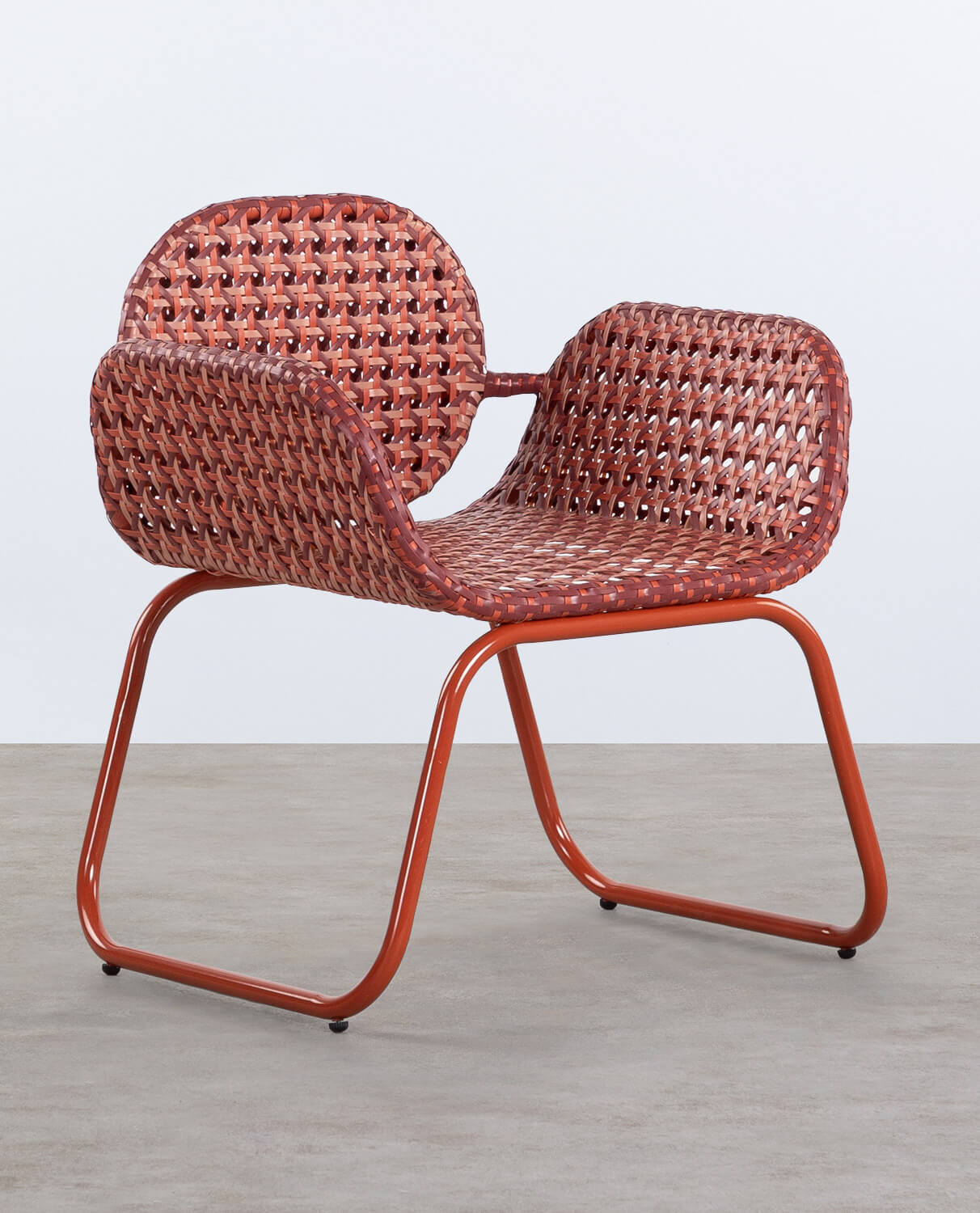 Pack 2 Cadeiras de exterior em alumínio e rotim sintético com apoio de braços Roys, imagem de galeria 1