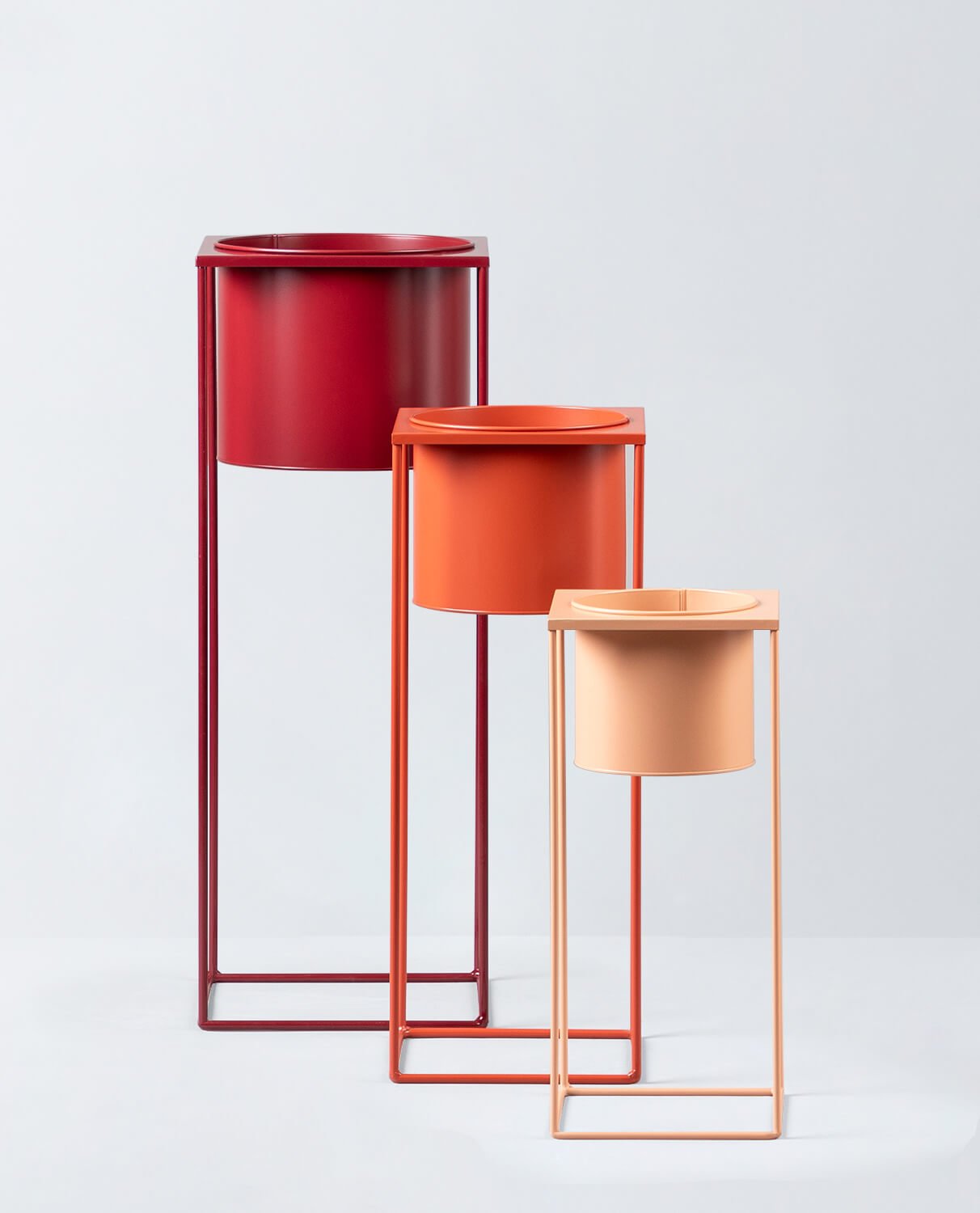 Conjunto 3 Vasos Redondos em Metal Cosme, imagem de galeria 2