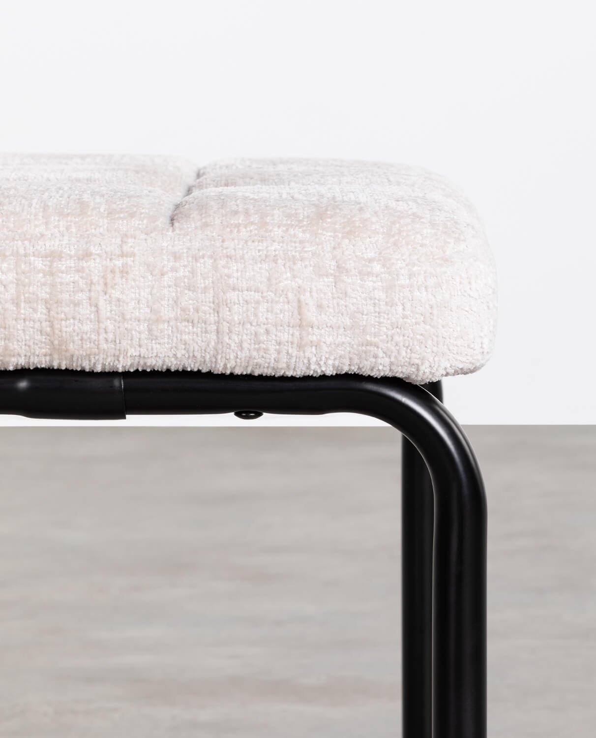 Conjunto de Mesa de Jantar Oval em Vidro Temperado (200x90 cm) Kolu e 4 Cadeiras em Madeira e Tecido Cuba, imagem de galeria 8