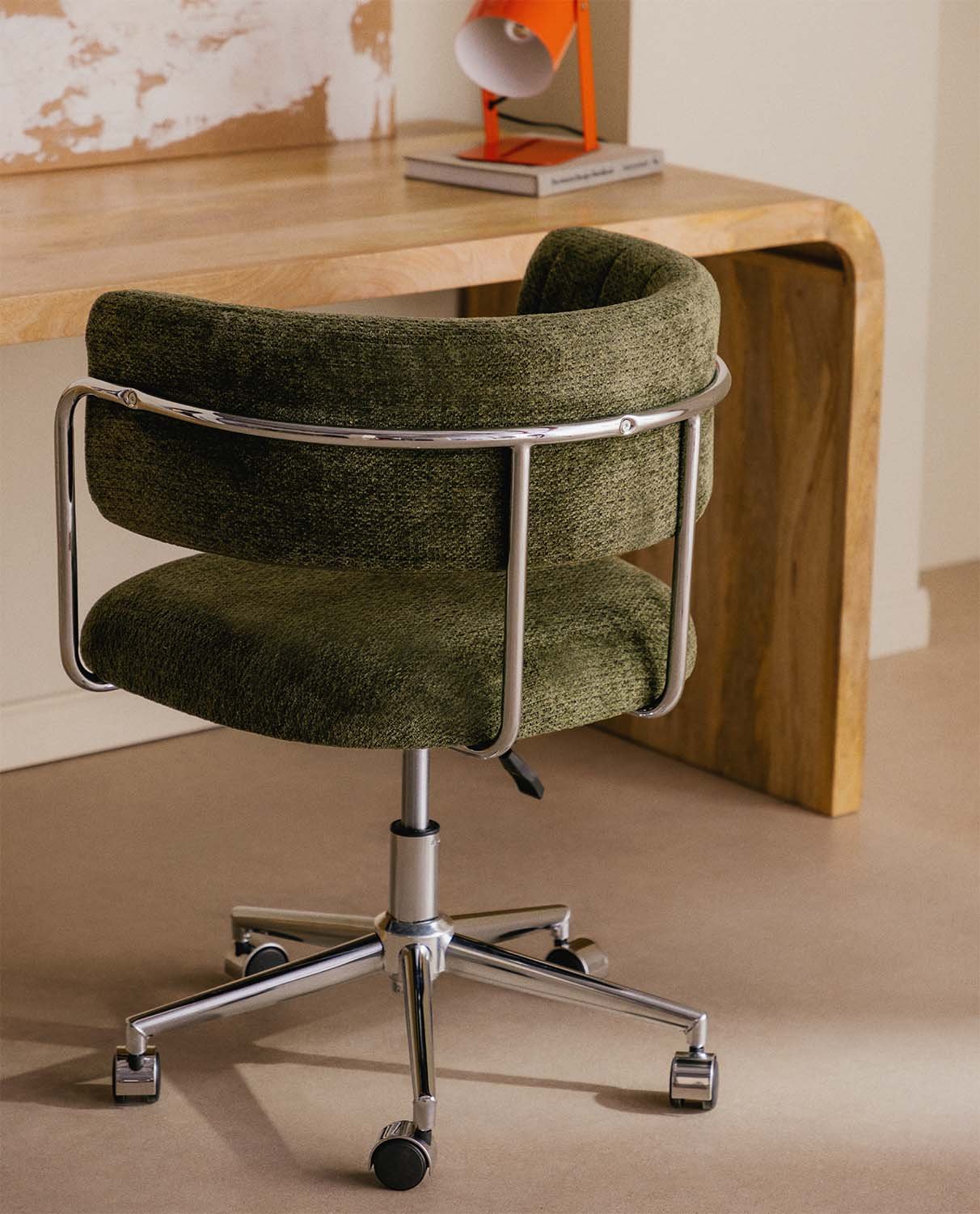 Cadeira de Mesa Ajustável em Metal e Tecido Petra, imagem de galeria 2