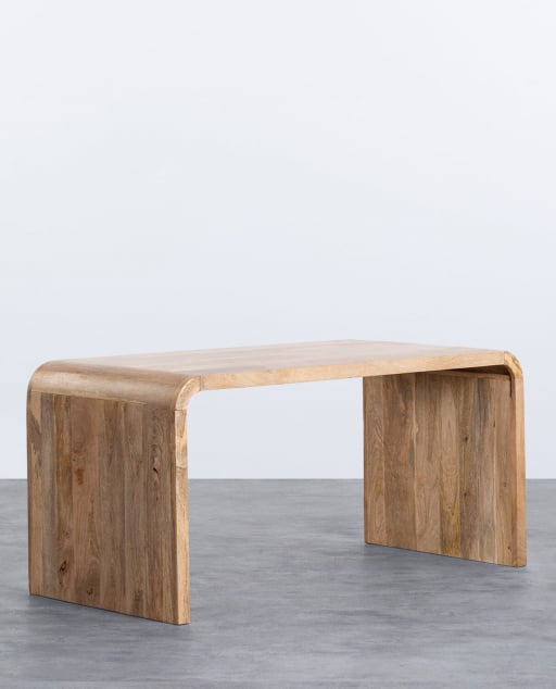 Mesa de Escritório de Madeira de Mangueira Vanile