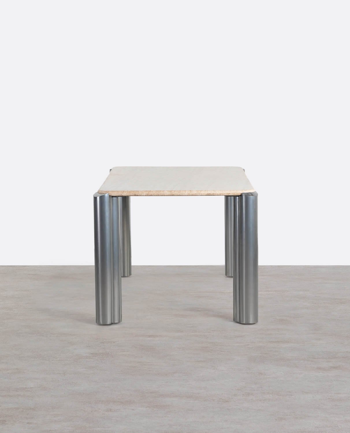 Mesa de Jantar Retangular com Tampo em Mármore Travertino (174x91 cm) Ethel, imagem de galeria 2