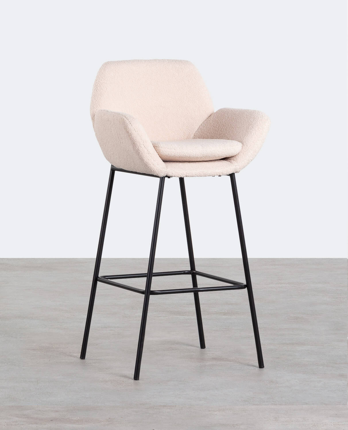 Banco Alto de Metal Eider Bouclé Pack 4, imagem de galeria 1