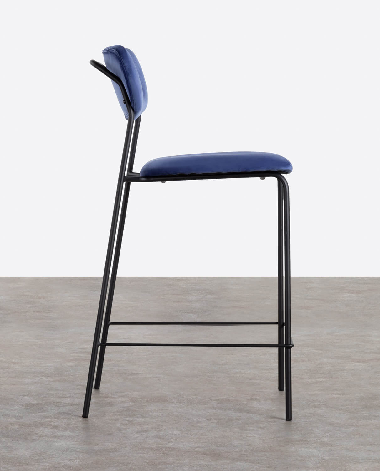 Taburete Alto de Metal y Terciopelo Morgan, imagem de galeria 4