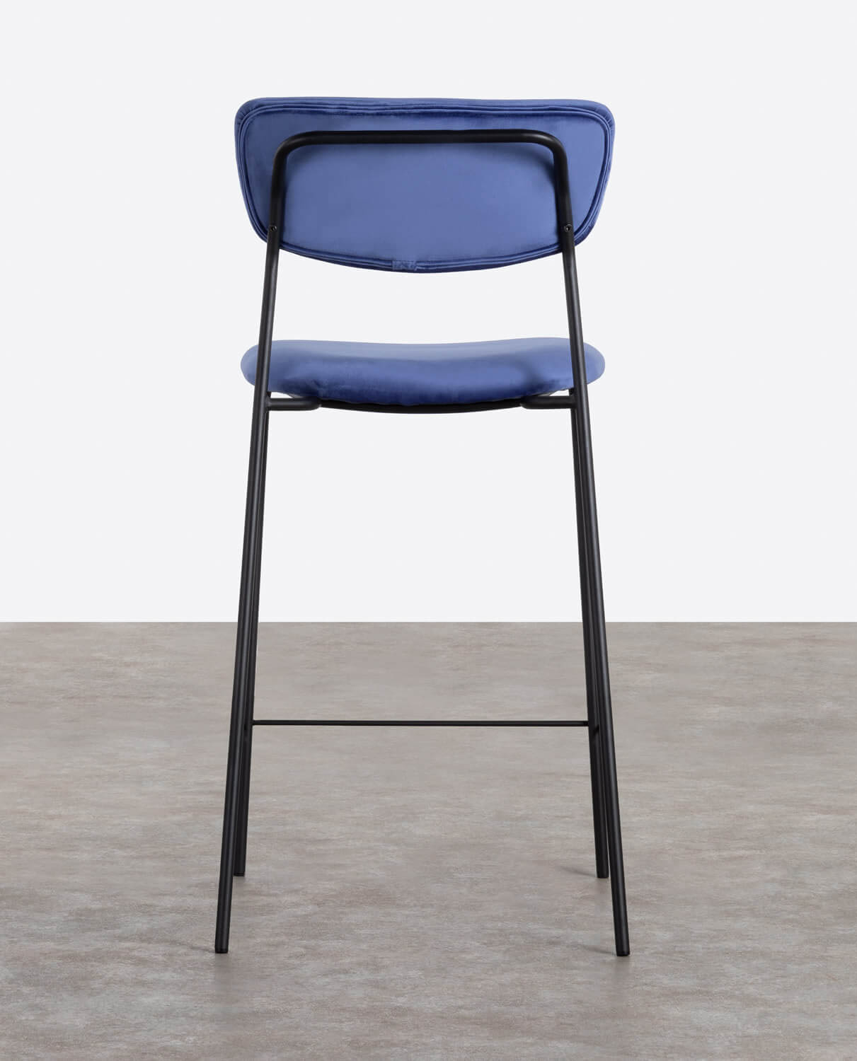 Taburete Alto de Metal y Terciopelo Morgan, imagem de galeria 5