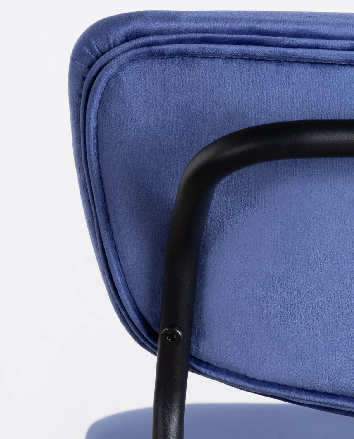 Taburete Alto de Metal y Terciopelo Morgan, imagem de galeria 3