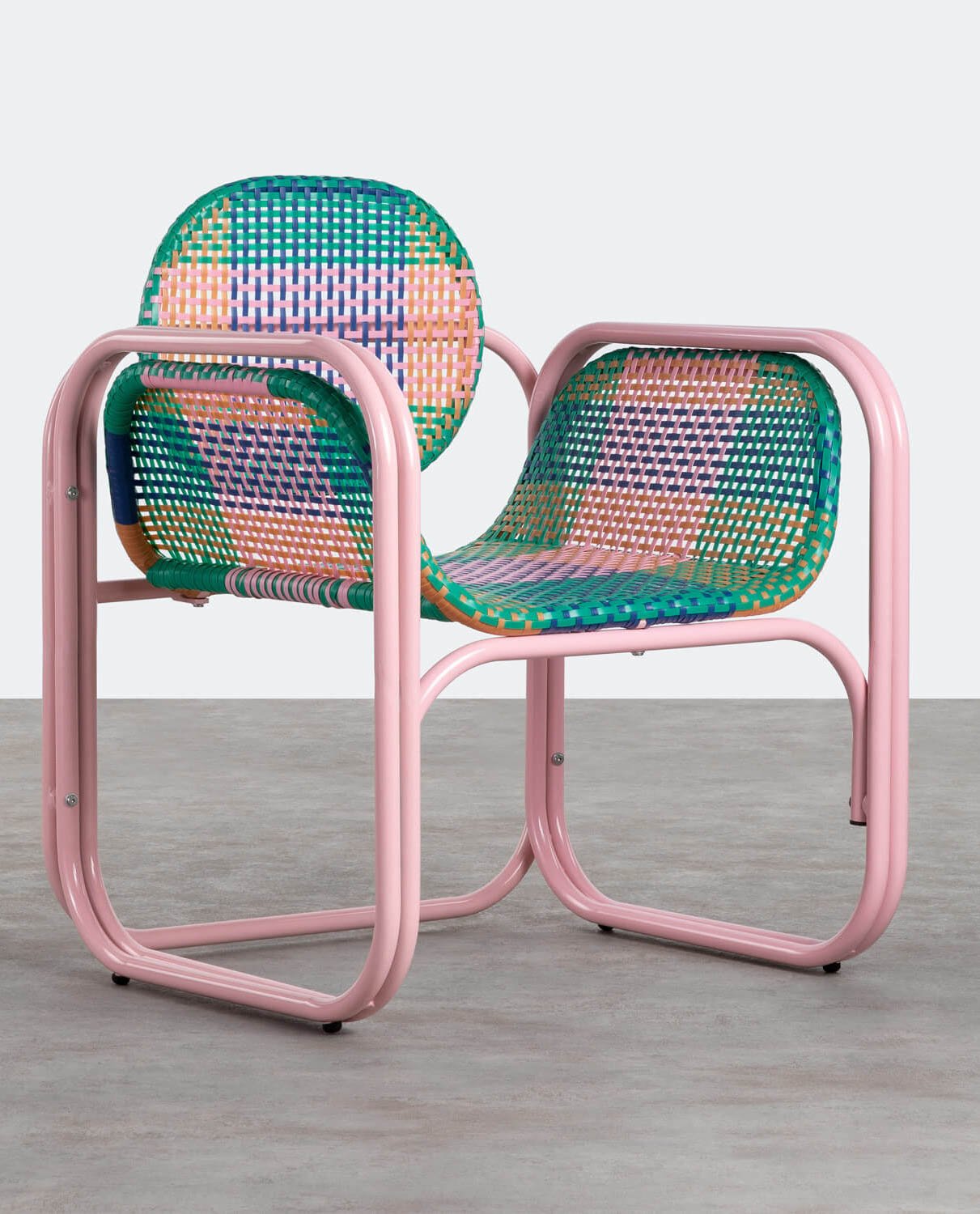 Pack de 2 Poltronas com Braços em Alumínio e Rattan Sintético Emba Studio, imagem de galeria 1