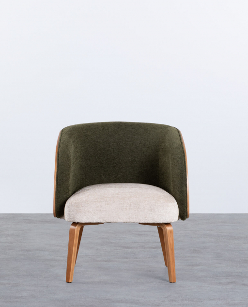 Pack 2 Poltronas em Madeira e Tecido Meria 