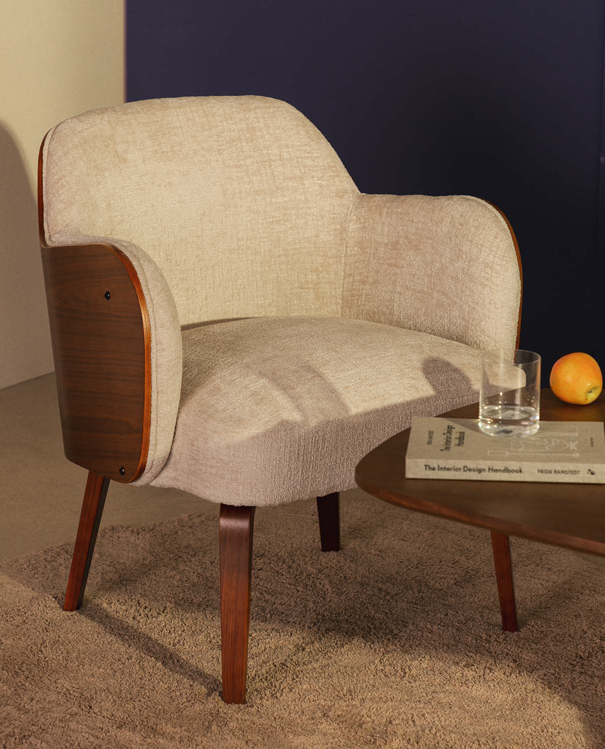Pack 2 Poltronas com Braços de Madeira e Tecido Denia, imagem de galeria 2