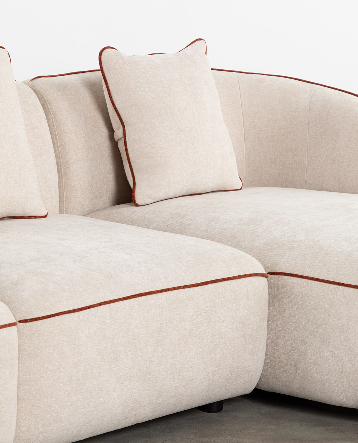 Sofá Modular Chaise Longue 3 Peças com Poltrona de Canto e Tecido Ilham, imagem de galeria 2