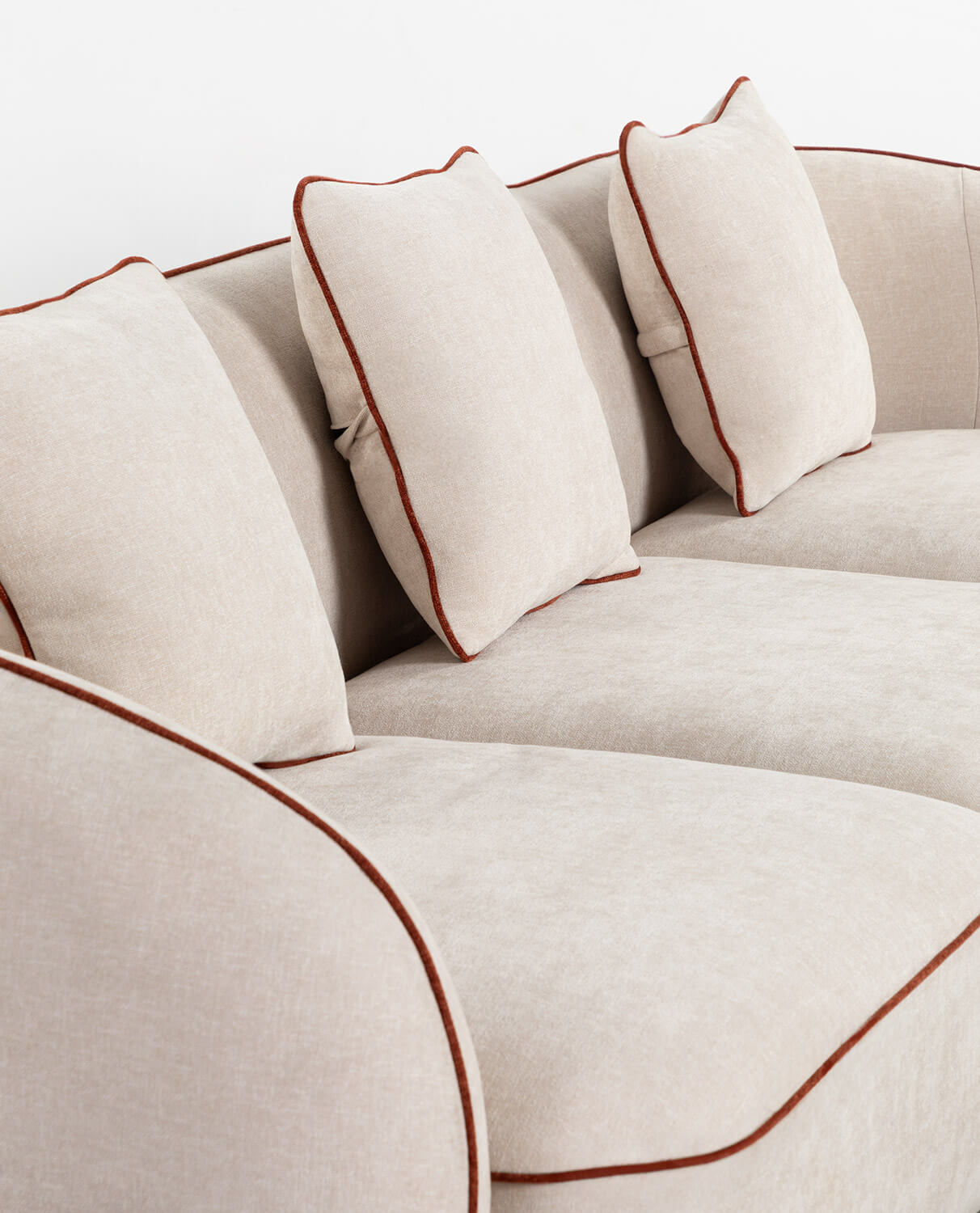 Sofá Modular Chaise Longue 3 Peças com Poltrona de Canto e Tecido Ilham, imagem de galeria 2