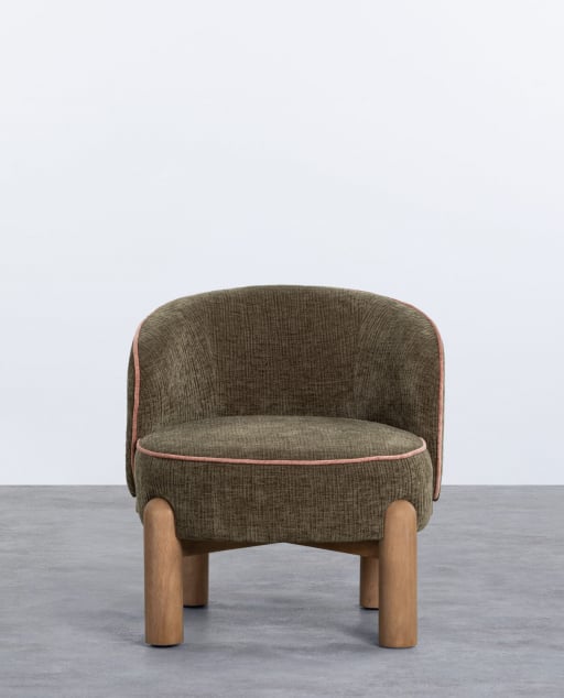 Pack 2 Poltronas em Tecido e Madeira Louis