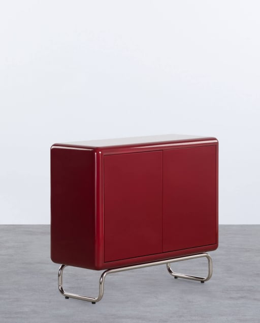 Aparador Baixo com 2 Portas de Madeira e Metal Candela Colours