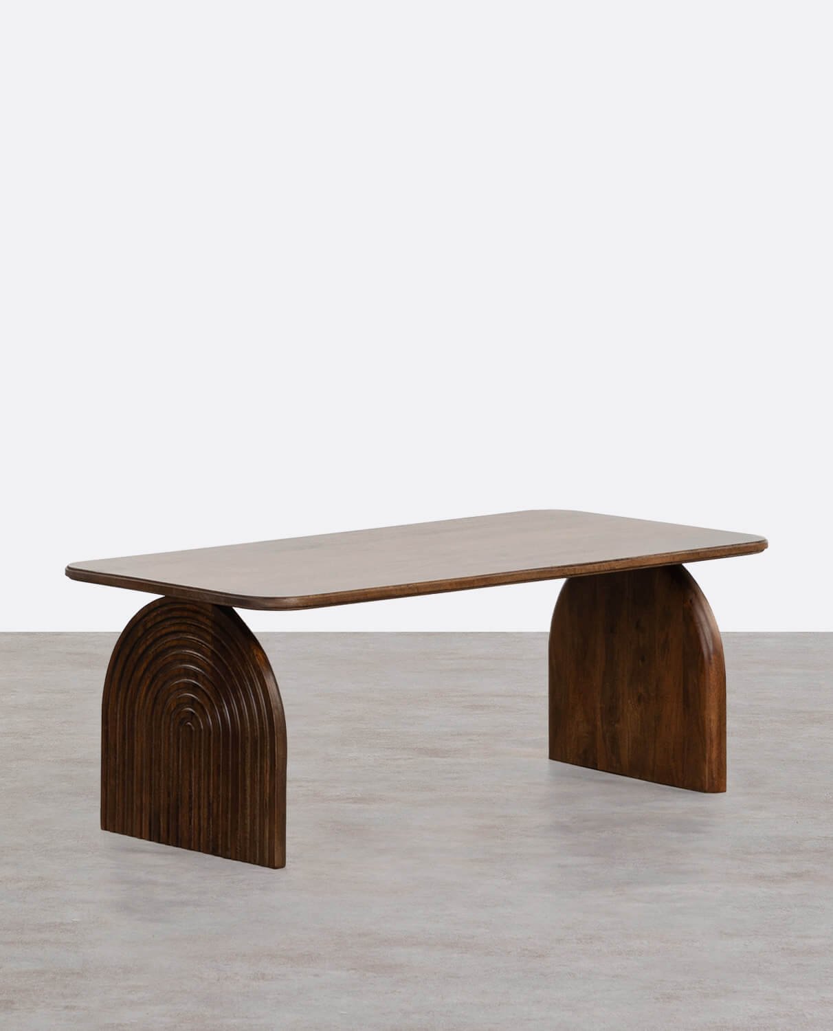 Mesa de Centro Retangular de Madeira de Mangueira (120x60 cm) Lenis, imagem de galeria 1