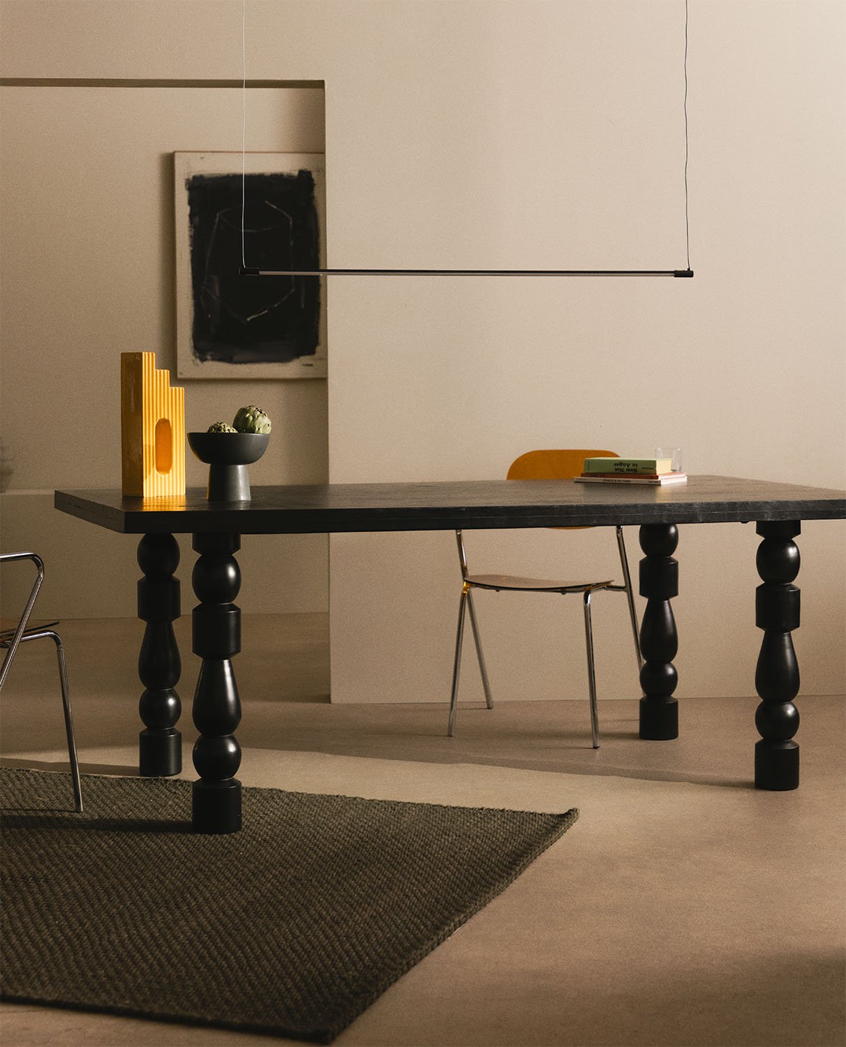 Mesa de Jantar Retangular em Madeira de Mangueira (200x100 cm) Maury, imagem de galeria 2