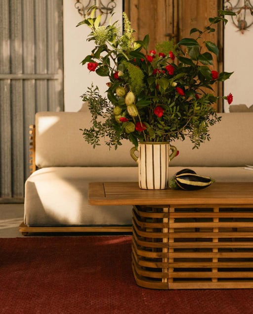 Mesa de Centro em Madeira de Acácia (120x65 cm) Hazan
