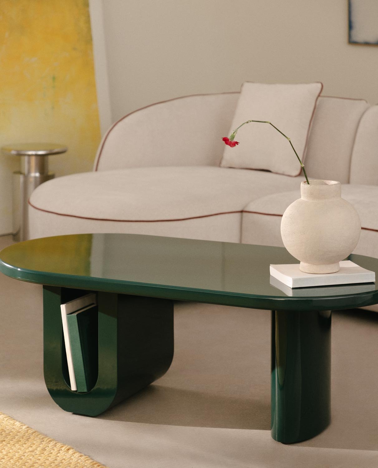 Mesa de Centro Oval de Madeira (120x60 cm) Surfys, imagem de galeria 2