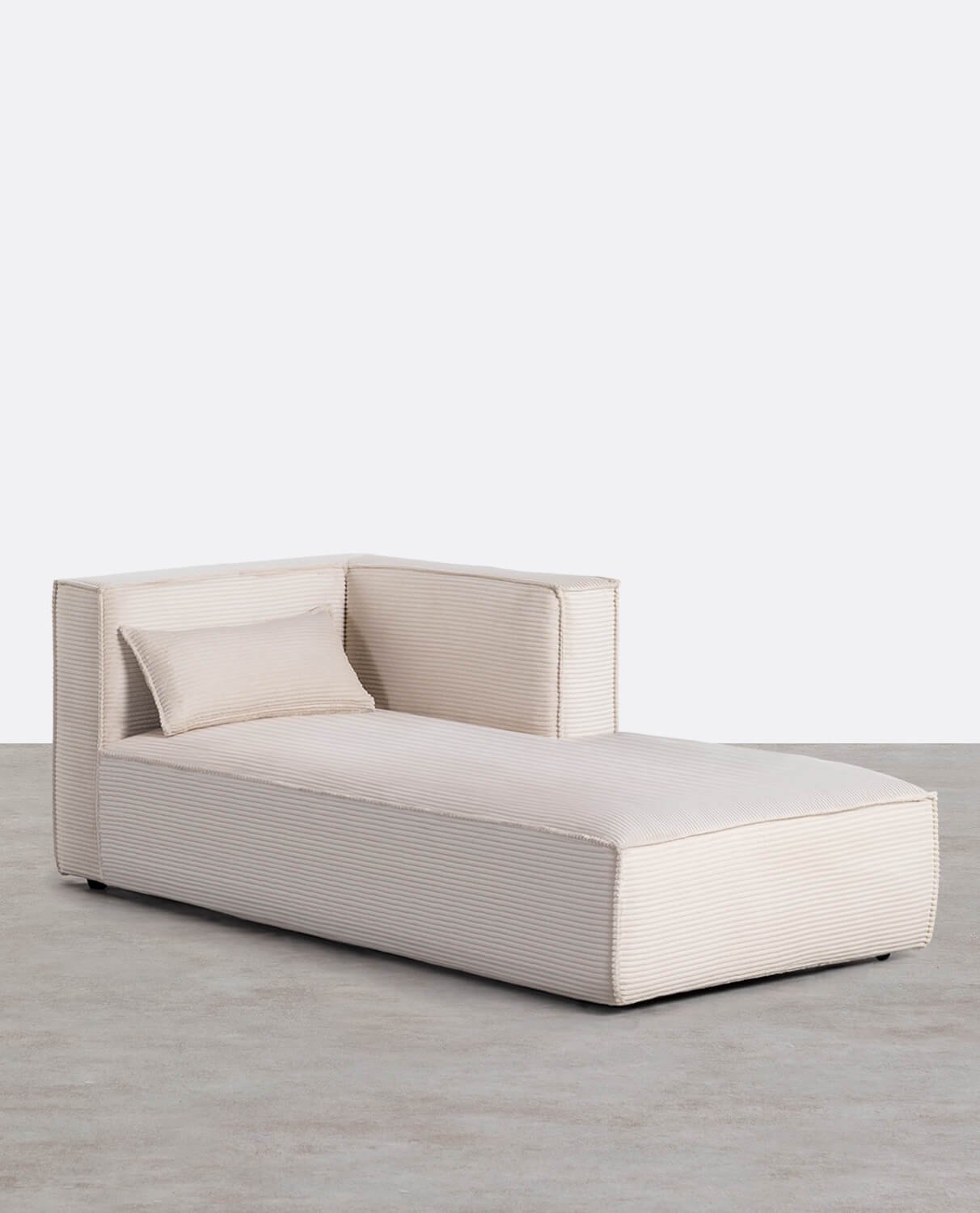 Módulo Chaise Longue Direito para Sofá Kilhe Grosso Veludo Cotelê, imagem de galeria 1