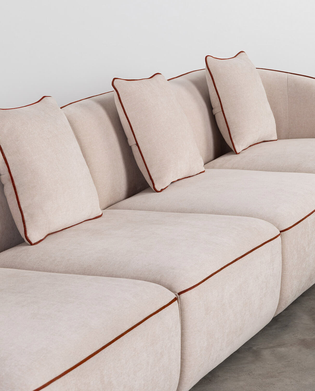 Sofá Modular de 5 Peças com 2 Poltronas de Canto em Tecido Ilham , imagem de galeria 2