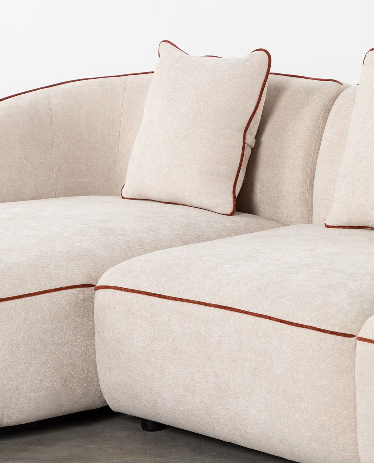Sofá Modular de 5 Peças com 2 Chaise Longue em Tecido Ilham , imagem de galeria 2