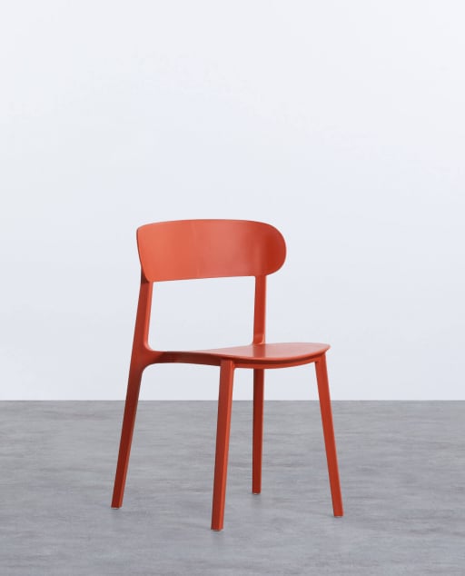 Cadeira de Exterior em Polipropileno Briel - Vermelho Brick