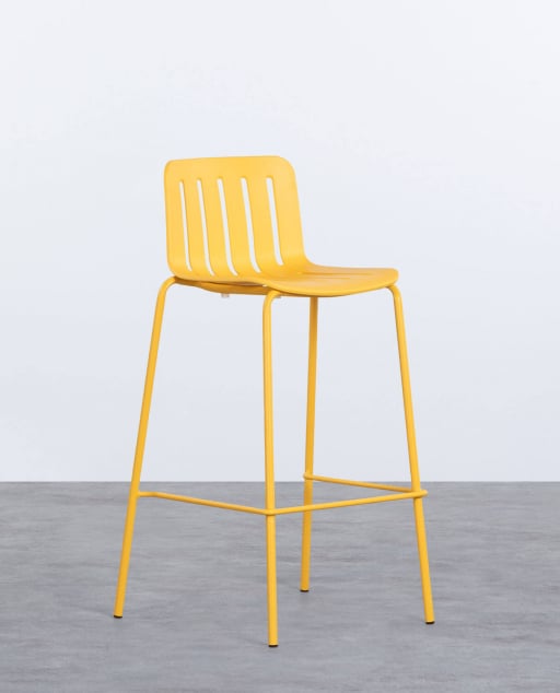 Banco Alto para Exterior em Polipropileno e Metal (74 cm) Romi