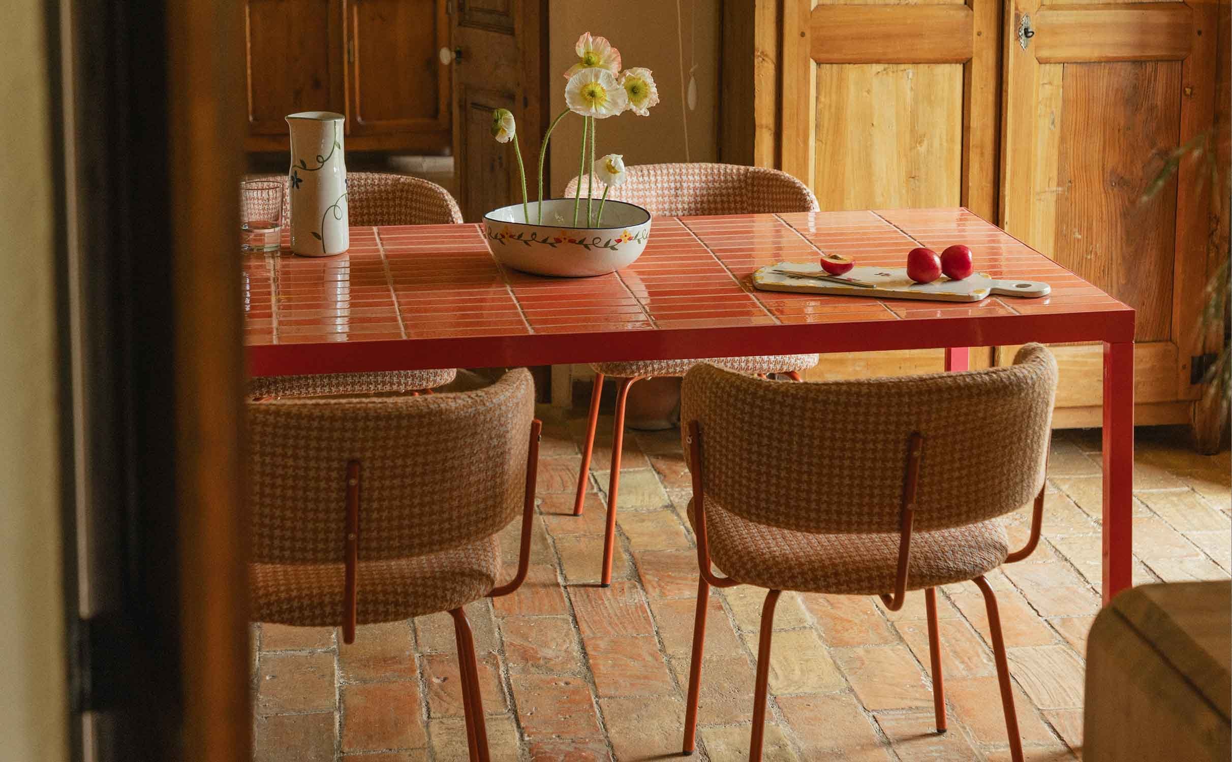 Mesa de Jantar Retangular em Metal e Cerâmica (181x93 cm) Zafiro, imagem de galeria 1
