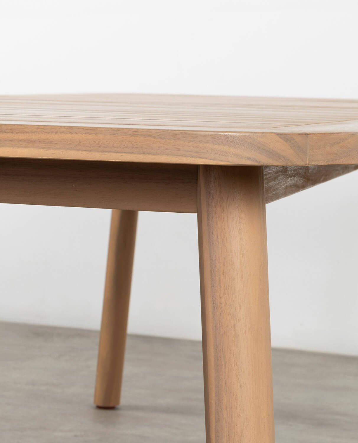 Conjunto de Mesa Retangular Marla (240x100 cm) e 8 Cadeiras de Jardim em Madeira de Acácia Mirla, imagem de galeria 2