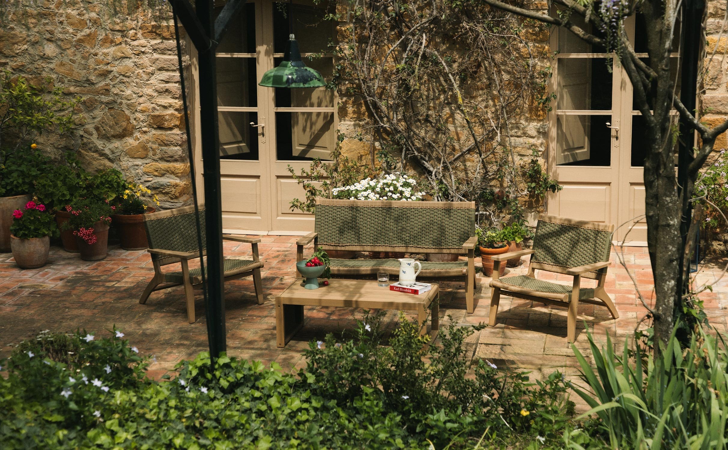 Conjunto de Jardim de Madeira e Corda de Acácia Mirle, imagem de galeria 1