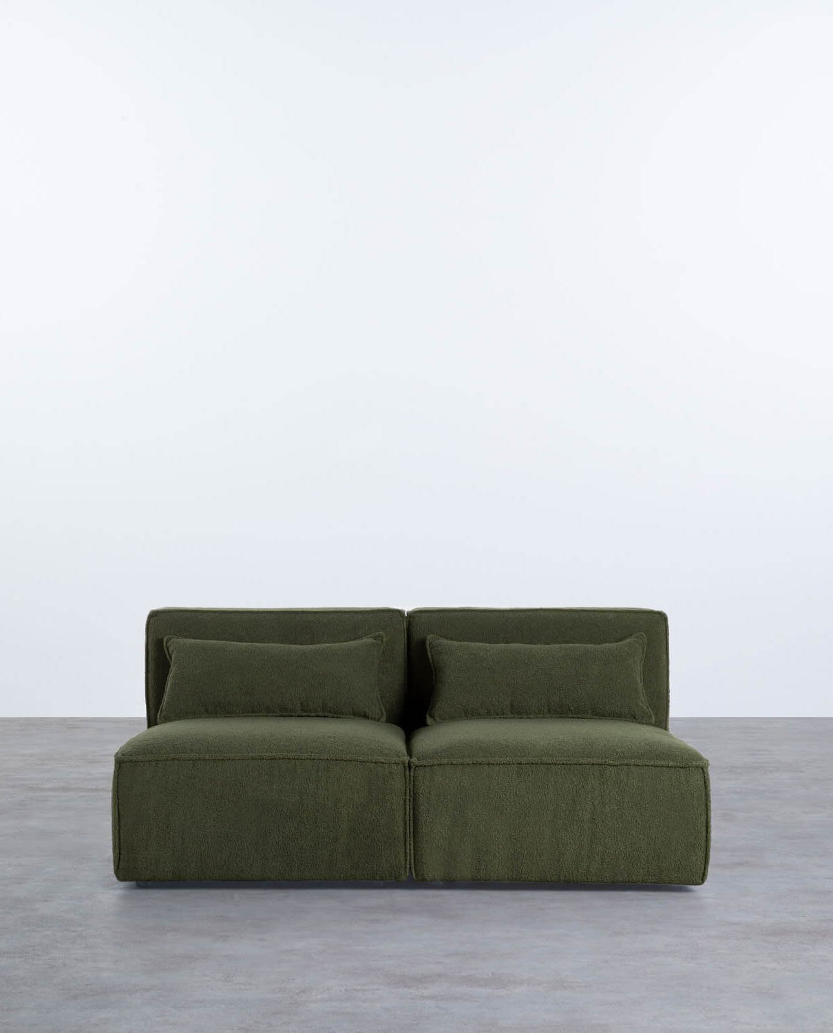 Sofá Modular de 2 peças em Tecido Bouclé Kilhe