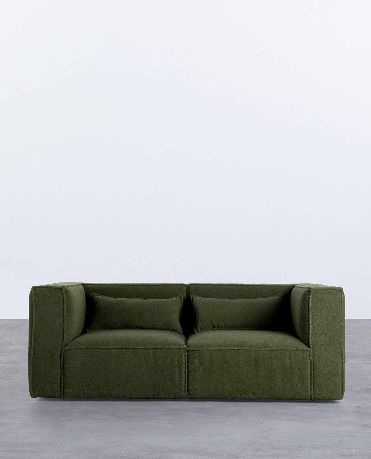 Sofá Modular de Canto de 2 peças em Tecido Bouclé Kilhe