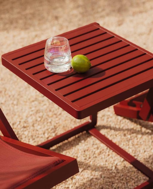 Mesa de Apoio em Alumínio (40x40 cm) Kreta Colours