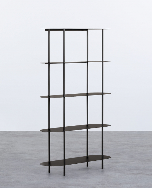 Prateleira Metálica (150,5x90 cm) Idris - Preto Obsidian