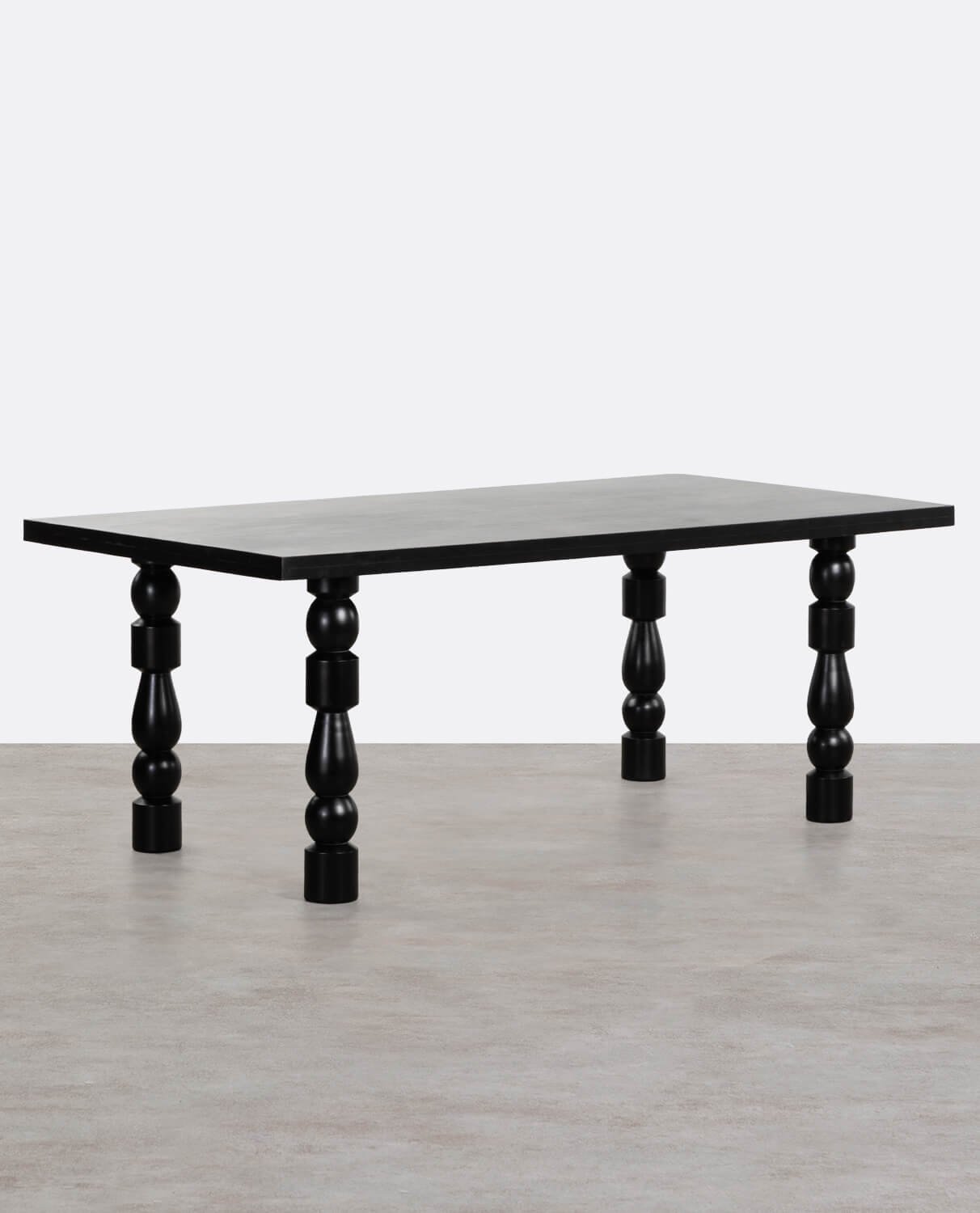 Mesa de Jantar Retangular em Madeira de Mangueira (200x100 cm) Maury, imagem de galeria 1