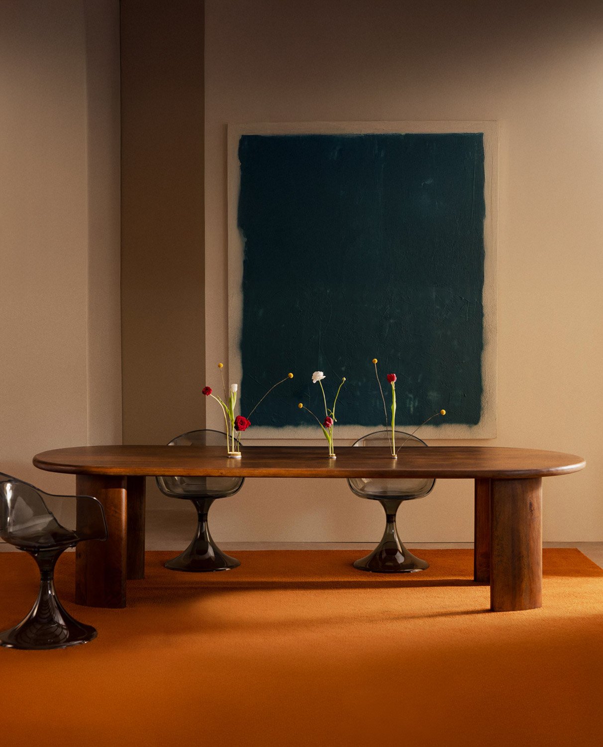 Mesa de Jantar Oval em Madeira de Manga (300x110 cm) Leno, imagem de galeria 2