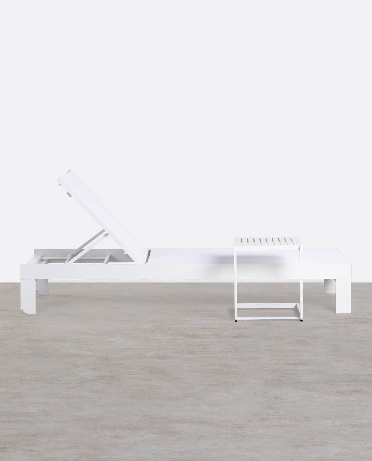 Espreguiçadeira e Mesa de Apoio em Alumínio New Kreta, imagem de galeria 2
