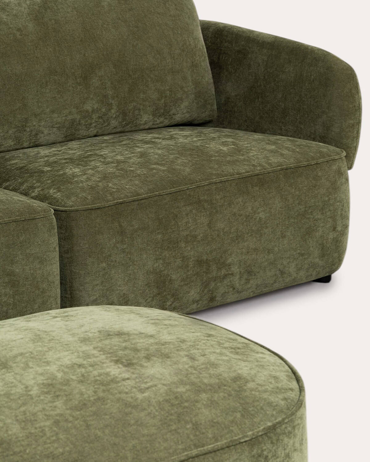 Sofá de 2 Lugares com Pufe de Tecido Kino , imagem de galeria 7