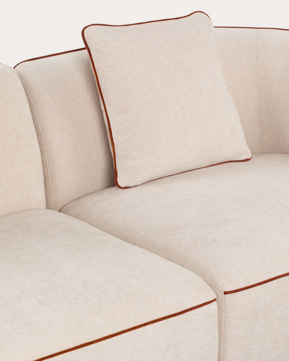 Sofá Modular de Canto 2 Peças com Poltrona em Tecido Ilham, imagem de galeria 4