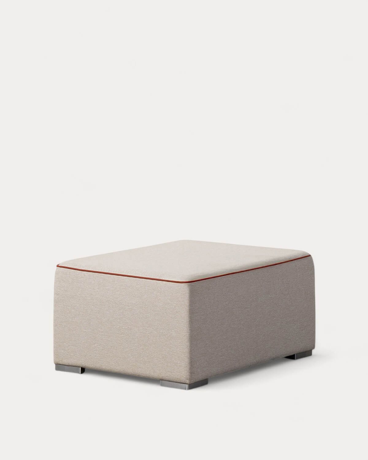 Sofá Modular de Jardim 2 Peças de Canto com Puff de Tecido Lagos, imagem de galeria 4