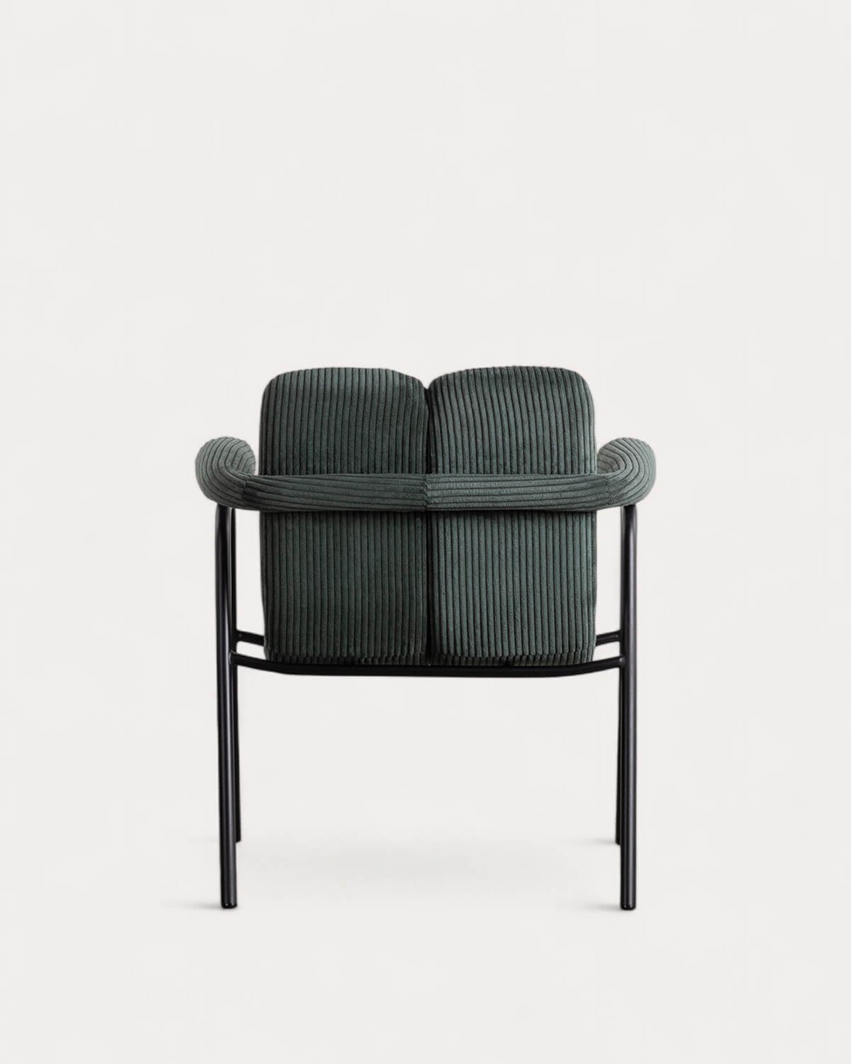 Poltrona de Veludo Cotelê Grosso e Metal Elles, imagem de galeria 5