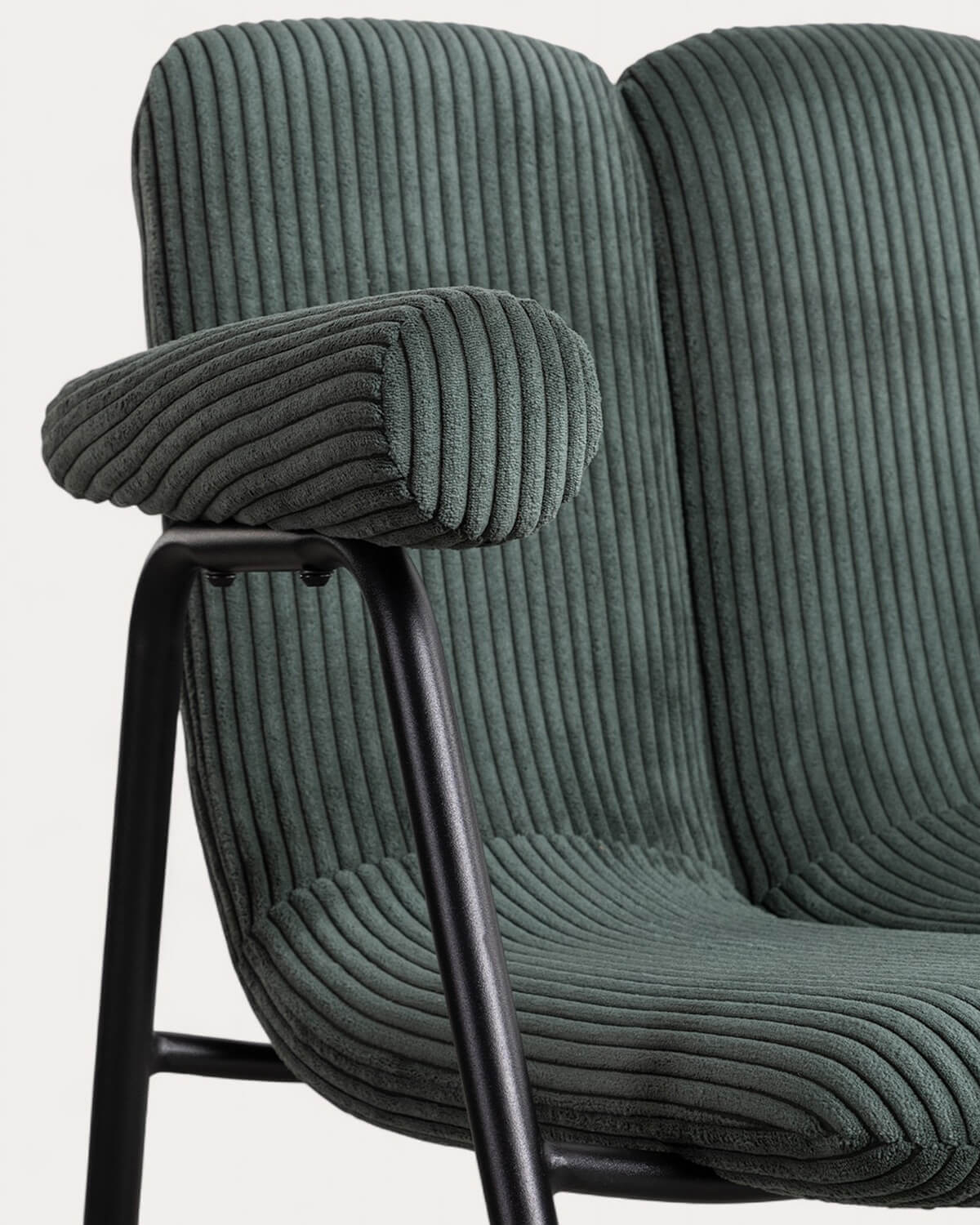 Poltrona de Veludo Cotelê Grosso e Metal Elles, imagem de galeria 8