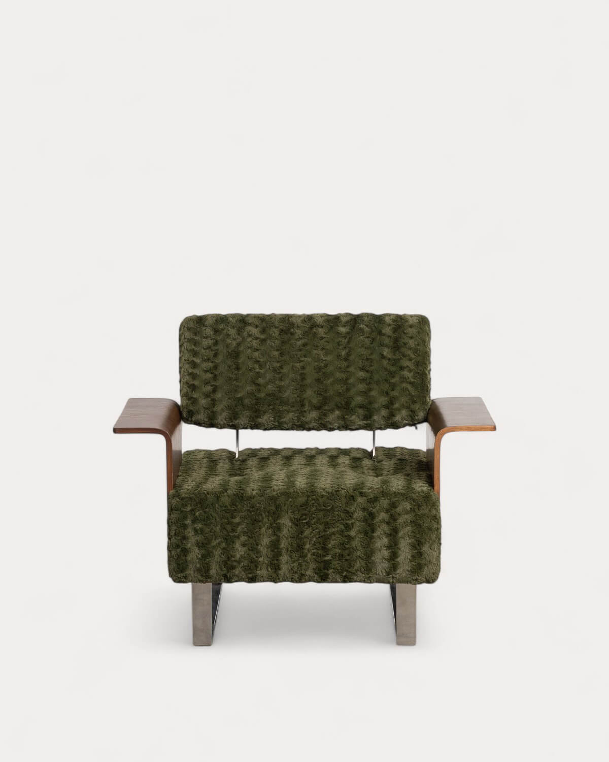 Pack 2 Poltronas com Braços de Madeira e Tecido 70s Furry, imagem de galeria 5