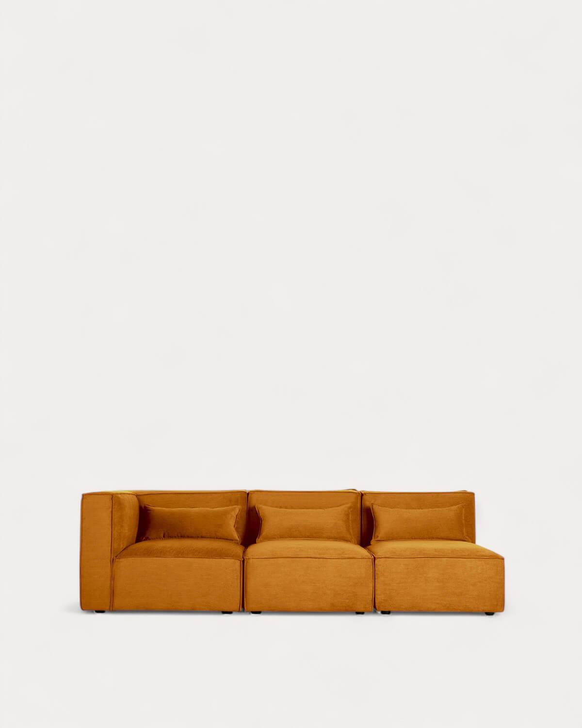 Sofá Modular de 3 Peças com 2 Cadeirões em Veludo Kilhe, imagem de galeria 1