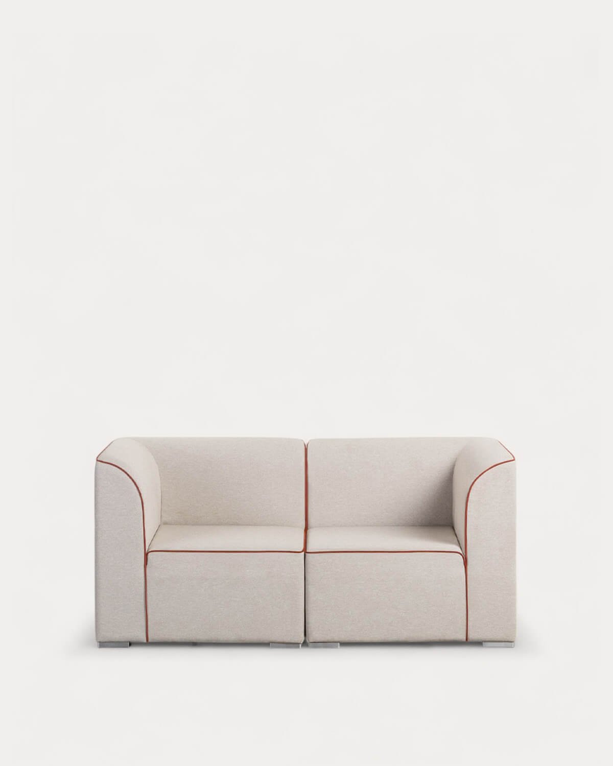Sofá modular de jardim 2 peças de canto em tecido Lagos