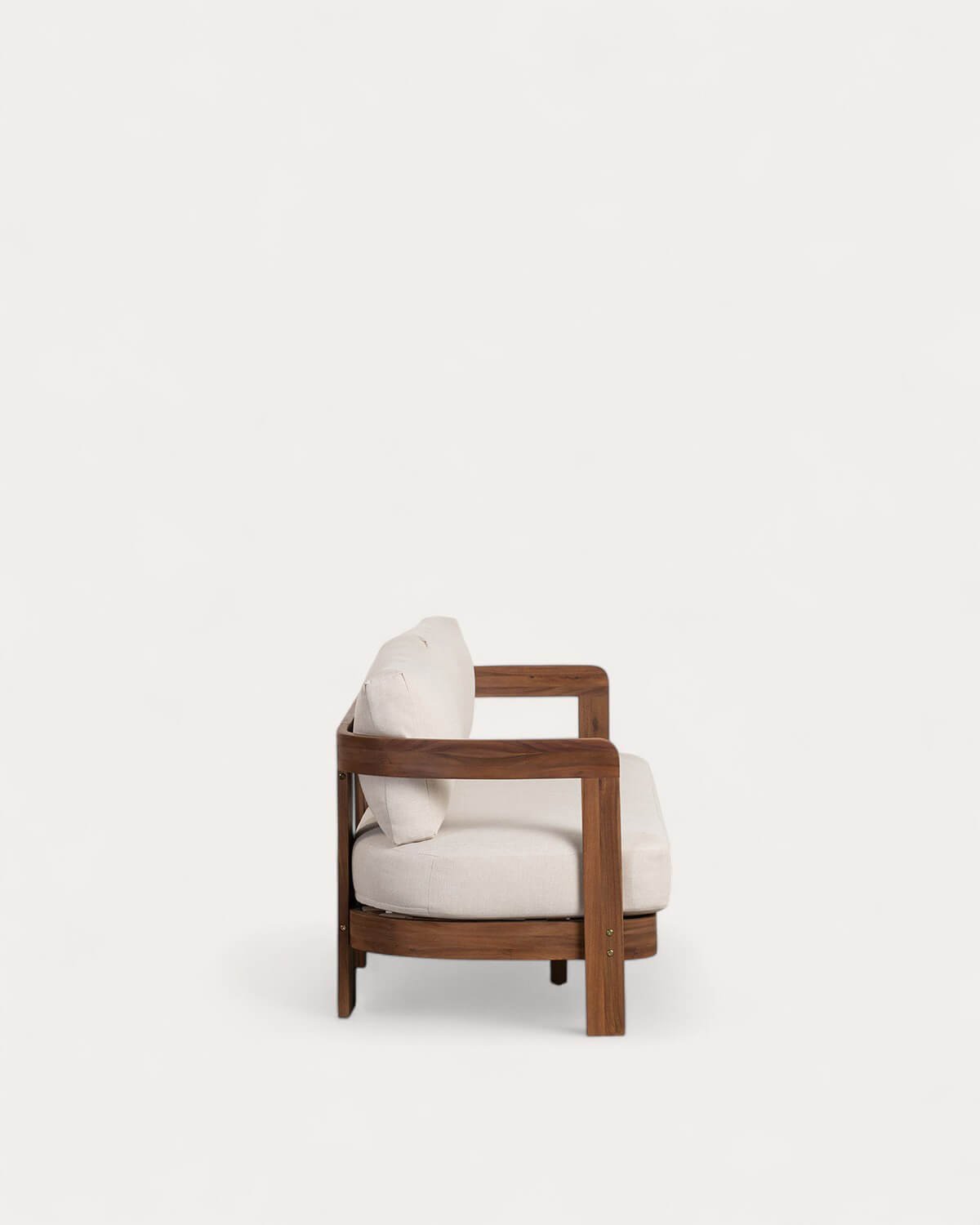 Sofá de Jardim de 3 Lugares em Madeira de Acácia e Tecido Moad, imagem de galeria 4