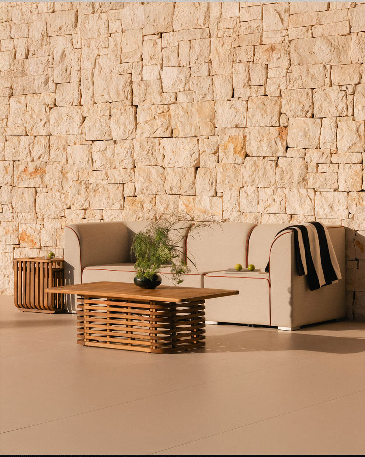 Sofá de Jardim Modular de 3 Peças com 2 Assentos de Canto e Poltrona de Tecido Lagos, imagem de galeria 2